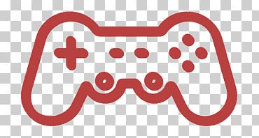 Ícono de joystick Ícono de gamepad Ícono de elementos diversos, Accesorio de consola de juegos para el hogar, Rojo, Controlador de juego, Accesorio de Playstation, Tecnología, Dispositivo electrónico, Accesorio de videojuego png