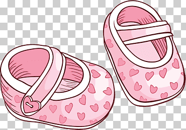 calzado zapato rosa zapato de bebé y niño pequeño Mary Jane, acuarela, pintura, tinta húmeda, zapato de bebé niño, zapato Plimsoll, productos para bebés, zapatillas de deporte png