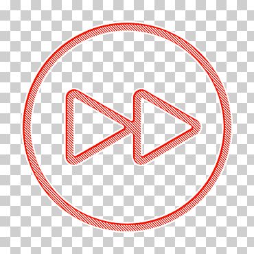 Icono de avance rápido Icono de reproducción Icono de elementos diversos, Línea, Logotipo, Símbolo, Signo, Círculo png