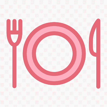 Logo del ristorante, buffet, cena, cucina, simbolo, pasto, cibo, rosa png