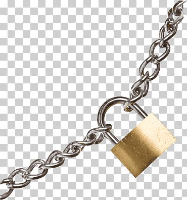Candado, Cadena, Accesorio de moda, Joyería, Metal, Medallón, Colgante, Accesorio de hardware png