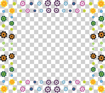 Flower Rectangular Frame Quadro retangular floral Quadro retangular, círculo, retângulo png