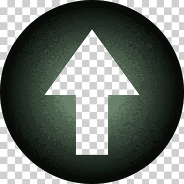 flecha hacia arriba flecha, símbolo, señal, círculo, triángulo png