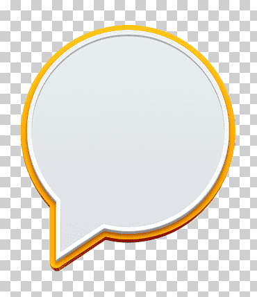 icono de comentario icono de relleno, amarillo, círculo png