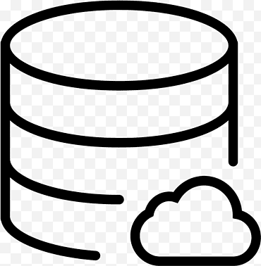 Cloud, Database, Database Cloud, Cloud Computing, Computer Server, Database Server, Cloud Storage, Line Art png