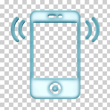 Ícono de teléfono inteligente Ícono de compilación esencial, Estuche para teléfono móvil, Gadget, Azul, Aguamarina, Turquesa, Accesorios para teléfonos móviles, Dispositivo electrónico png