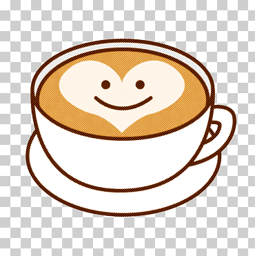 Taza de café, Emoticon, Sonrisa, Expresión facial, Smiley, Amarillo, Vasos, Línea png