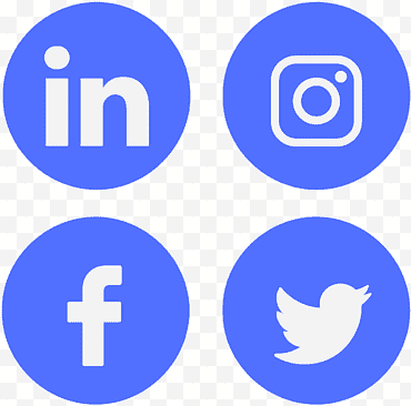 Iconos de redes sociales, logotipo, Linkedin, azul eléctrico, símbolo png